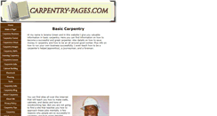 Desktop Screenshot of carpentrypages.com