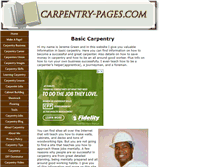 Tablet Screenshot of carpentrypages.com